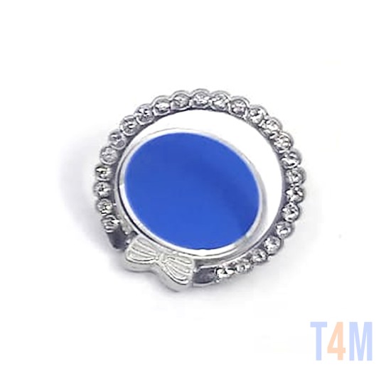 Soporte de Anillo para Todos los Smartphones Rotación de 360° Azul